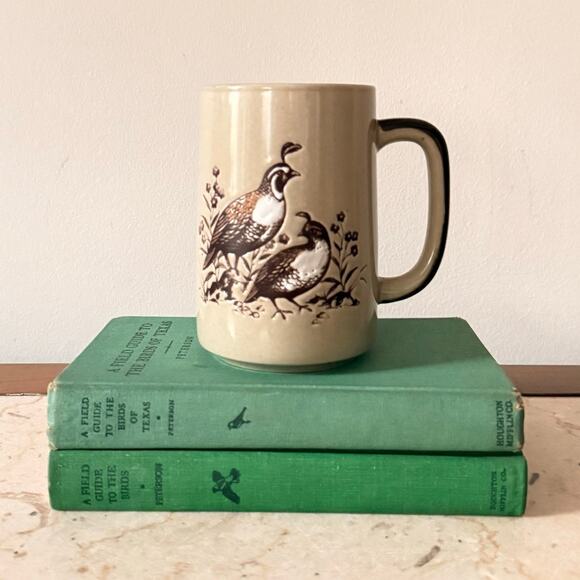 Otagiri Partridge Quail Mug Vintage Stoneware Primitive Rustic Farmhouse - Picture 8 of 8